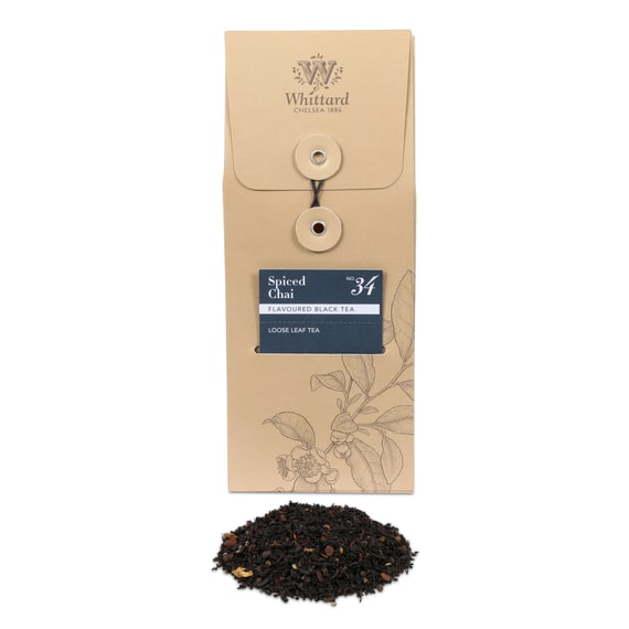 Spiced Chai Loose Black Tea Pouch 100g Whittard - Best By: 2/2020