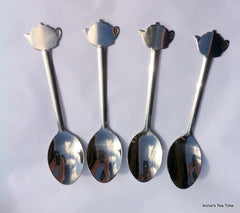 Teaspoon, Stainless Steel, set of 4, 5 1/8 inches long