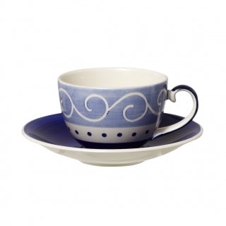 Tea Clipper Dot and Wave Cup & Saucer Whittard
