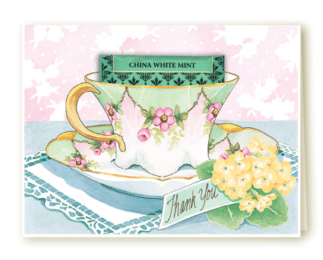Thank you card with Whittard Teabag
