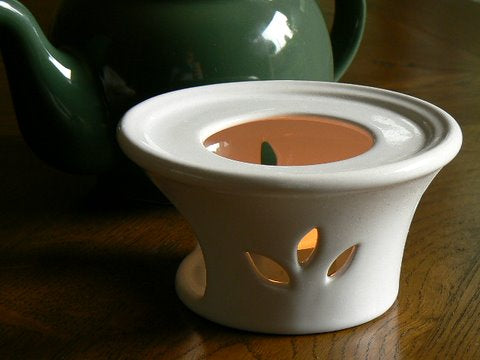 Warmer Teapot White Ceramic