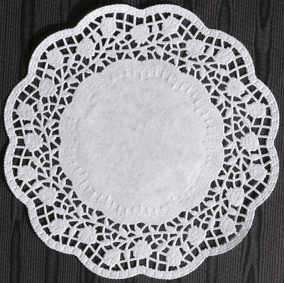 Rose Pastry Doilies 5, 6.5 and 7.75" - 8 each, package of 24