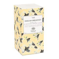 English Breakfast Tea Discoveries 25 Individually Wrapped Teabags Whittard- Best By: 10/2019