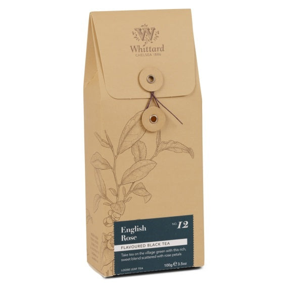English Rose Loose Black Tea Pouch 100g Whittard - Best By: 8/2020
