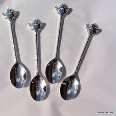 Teaspoon Silver Plated, set of 4, 5 inches long