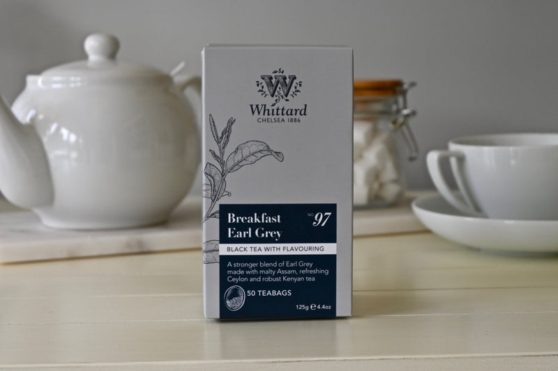Breakfast Earl Grey Black Tea 50 Round Teabags Whittard- Best By: 8/2020