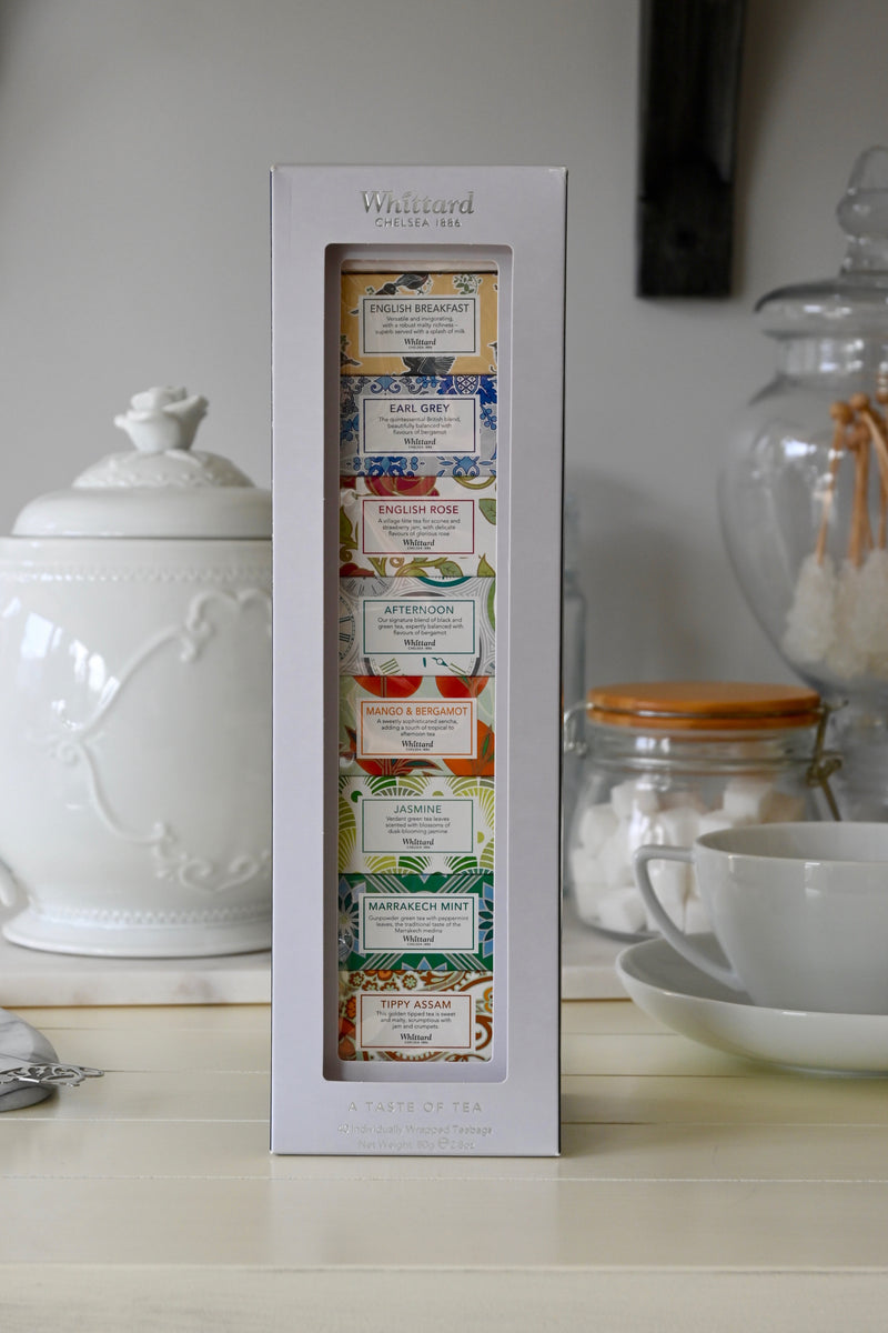 A Taste of Tea Pack of 40 Individually Wrapped Tea 80g Whittard - Best By: 1/2022