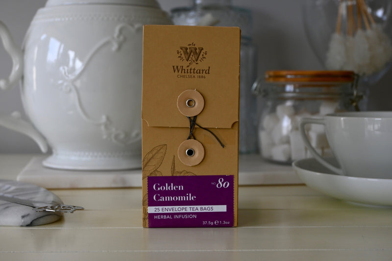 Golden Camomile Herbal Infused 25 Envelope Tea Bags 37.5g Whittard - Best By: 9/2019