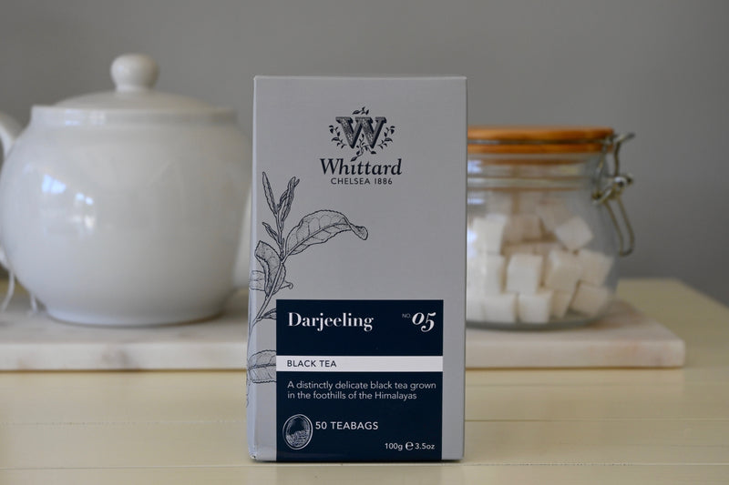 Darjeeling Black Tea 50 Round Teabags Whittard - Best By: 8/2023