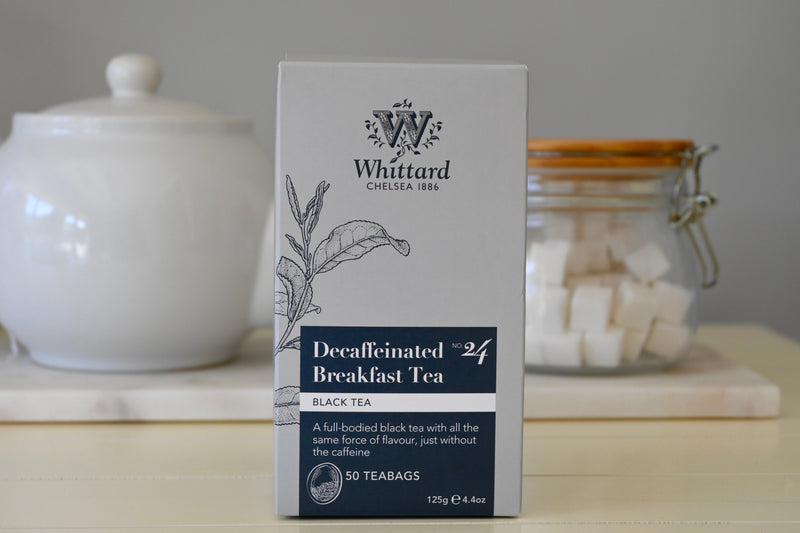 Decaffeinated Breakfast Tea 50 Teabags 125g Whittard- Best by: 1/2022