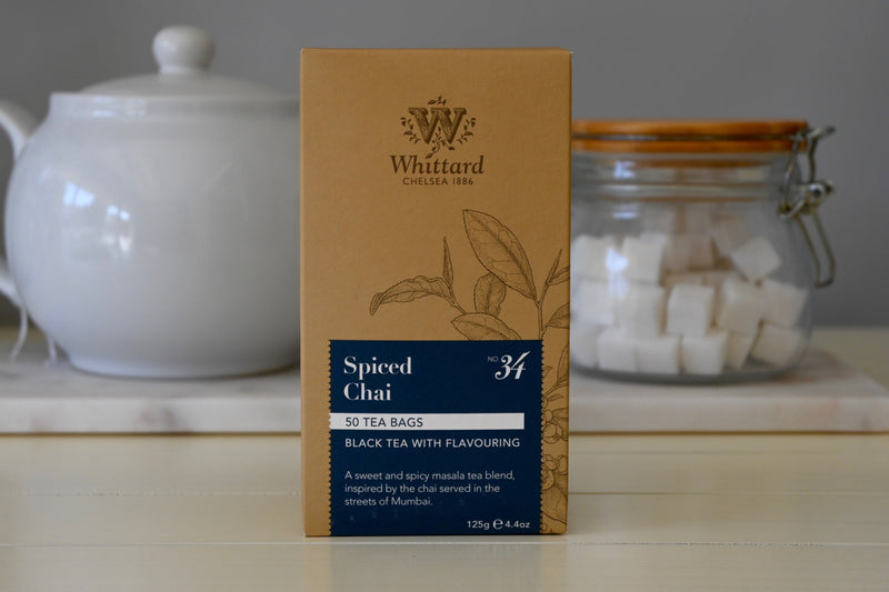Spiced Chai Black Tea- 50 Teabags 125g Whittard- Best By: 3/2020