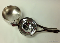 Camillia Silver Strainer with handle and bowl