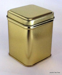 Gold small square 50g Storage Tin