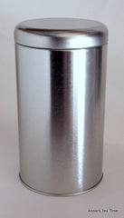 Silver large round 150g Storage Tin