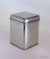 Silver small square 50g Storage Tin