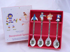 Whittard Decorated Spoons: Fairy and Space, set of 4