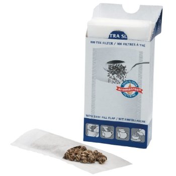 T-Sac Paper tea filters for Pots up to 8 cup, box of 100