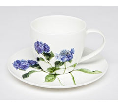 Blue Hydrangea Teacup and Saucer Gift Boxed Ashdene