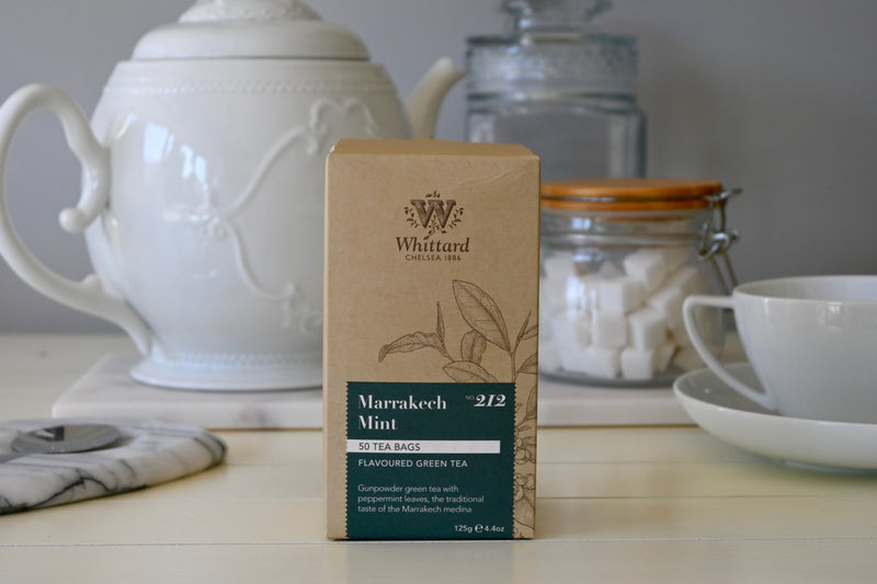 Marrakech Mint Green Tea 50 Round Teabags Whittard - Best By: 10/2020