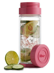 Garden Dance Pink 14 oz. Travel Tea Glass Infuser Libre