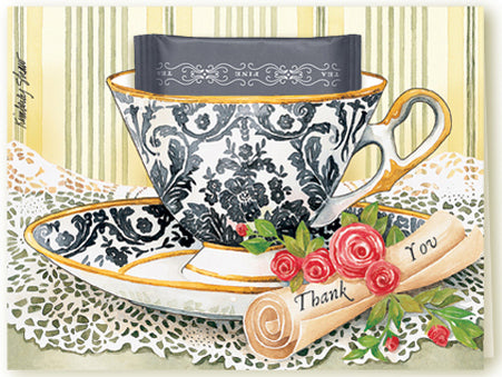 Card "Royal Thank You" with Teabag