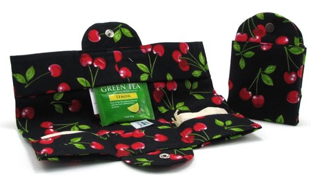 Cherries Tea Wallet Thistledown